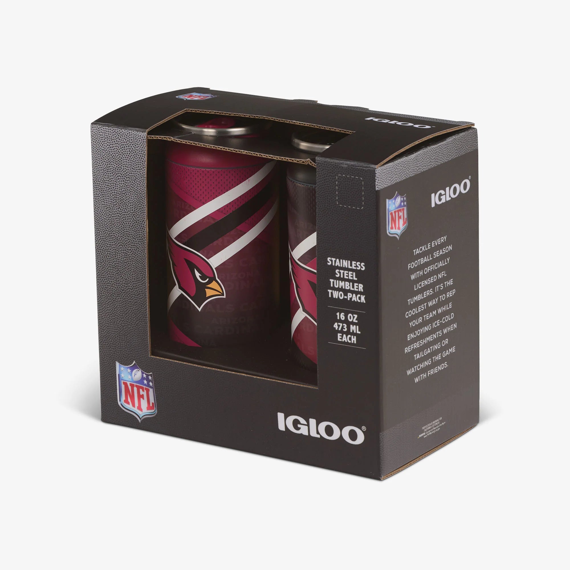 Igloo Outdoor Coolers Arizona Cardinals Home & Away 16 Oz Can 2-Pack - Image 5