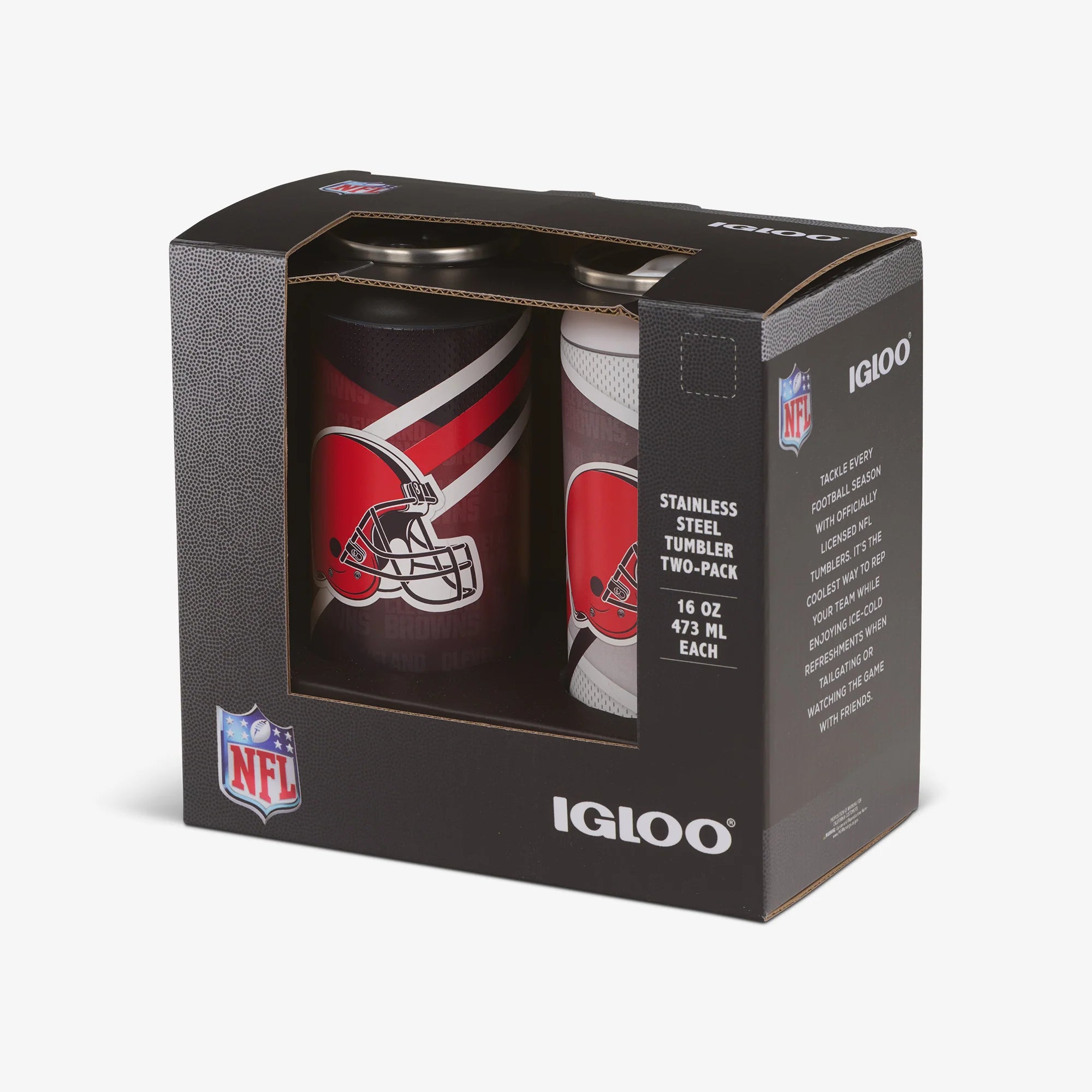 Igloo Outdoor Coolers Cleveland Browns Home & Away 16 Oz Can 2-Pack - Image 5