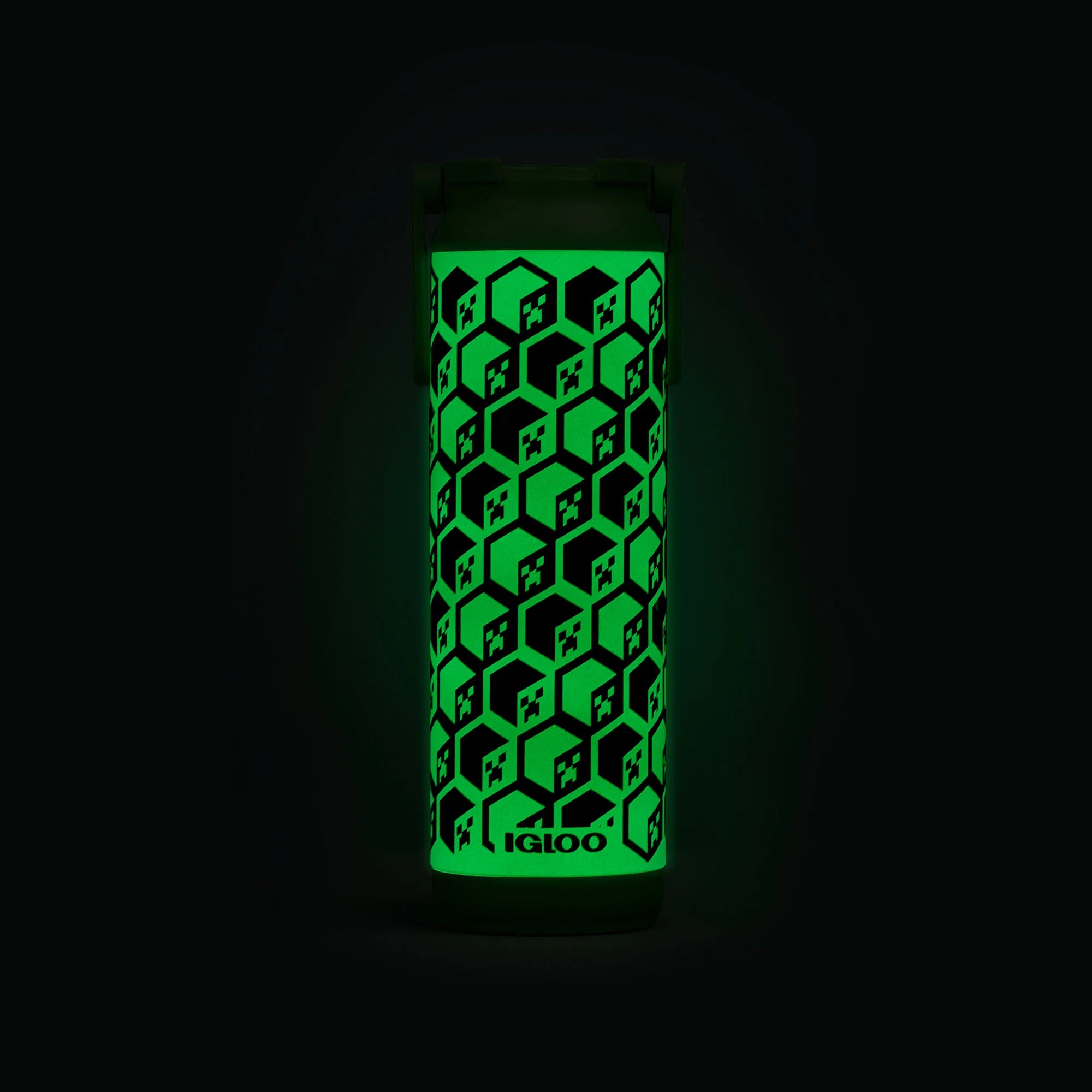 Igloo Outdoor Coolers Minecraft Creeper Glow in the Dark 20 Oz Bottle - Image 7