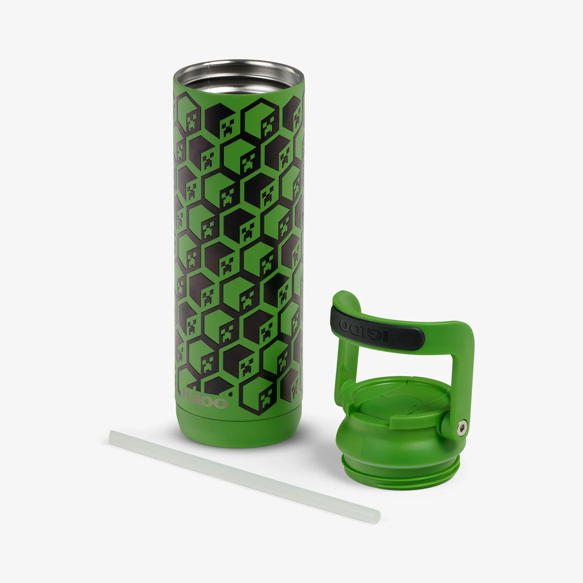Igloo Outdoor Coolers Minecraft Creeper Glow in the Dark 20 Oz Bottle - Image 3