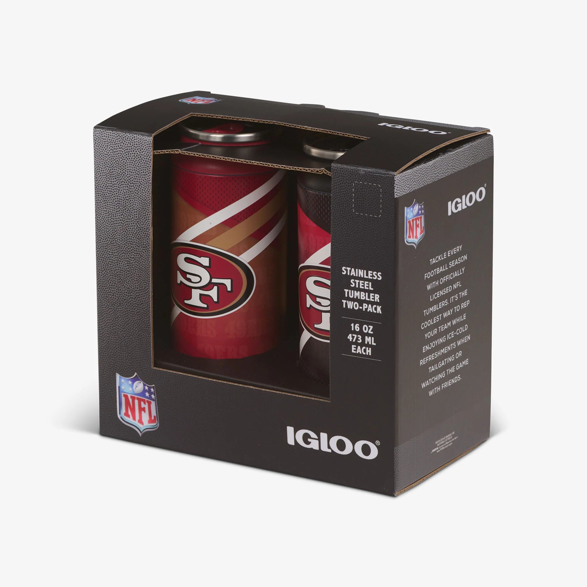 Igloo Outdoor Coolers San Francisco 49ers Home & Away 16 Oz Can 2-Pack - Image 5