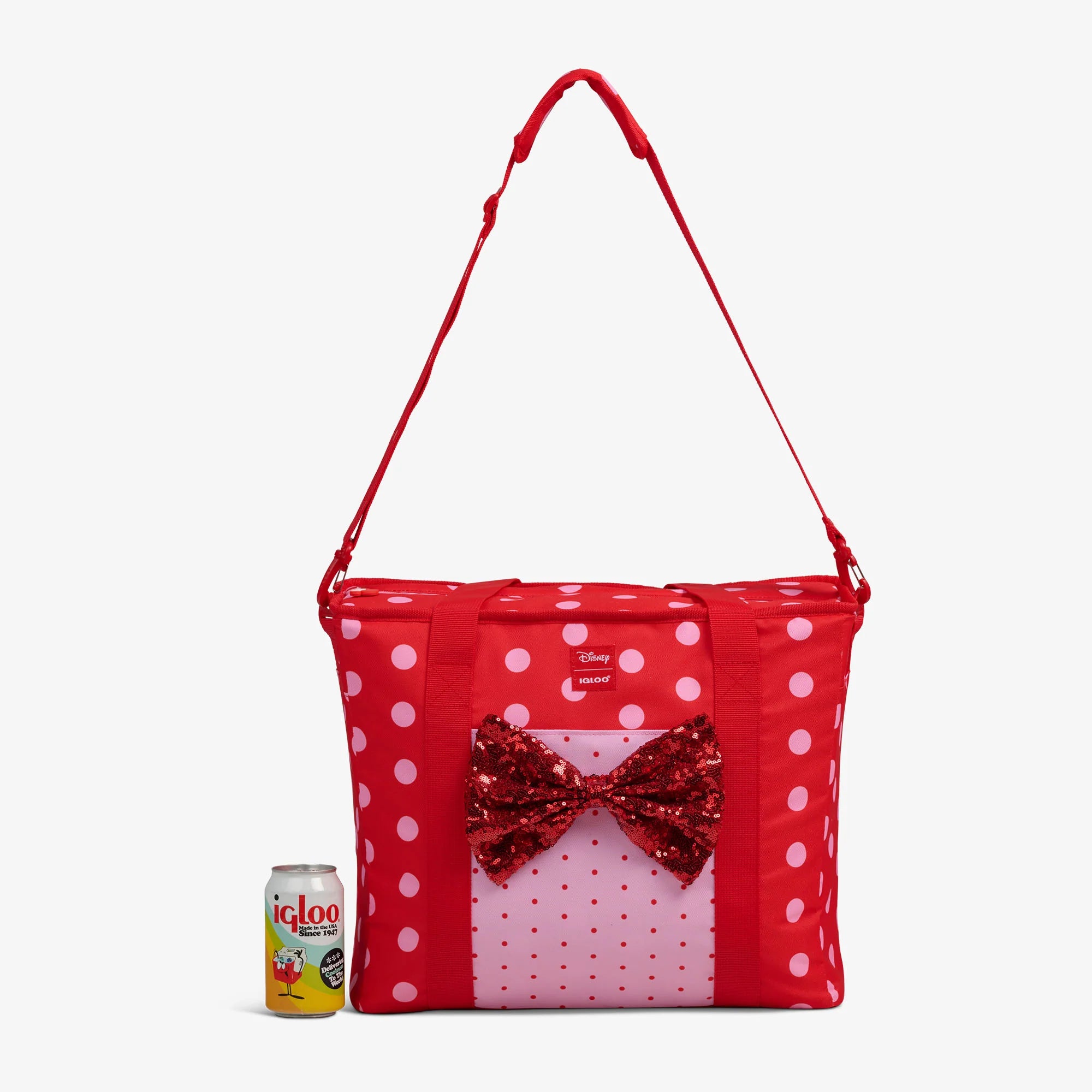 Igloo Outdoor Coolers Disney Minnie Mouse Polka Dots Dual Compartment Tote Cooler Bag - Image 7