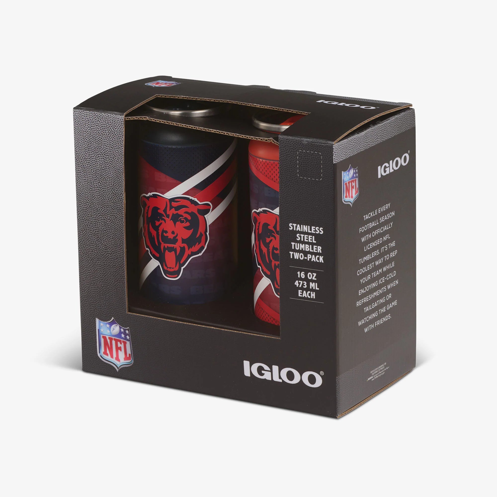 Igloo Outdoor Coolers Chicago Bears Home & Away 16 Oz Can 2-Pack - Image 5